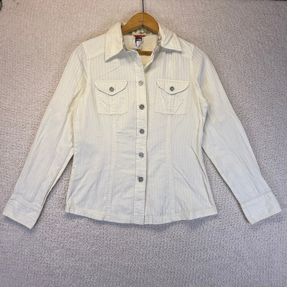 The North Face Button Down Shirt‎ Long Sleeve Fitted Top rodeo Cowgirl Size XS